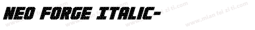 Neo Forge Italic字体转换
